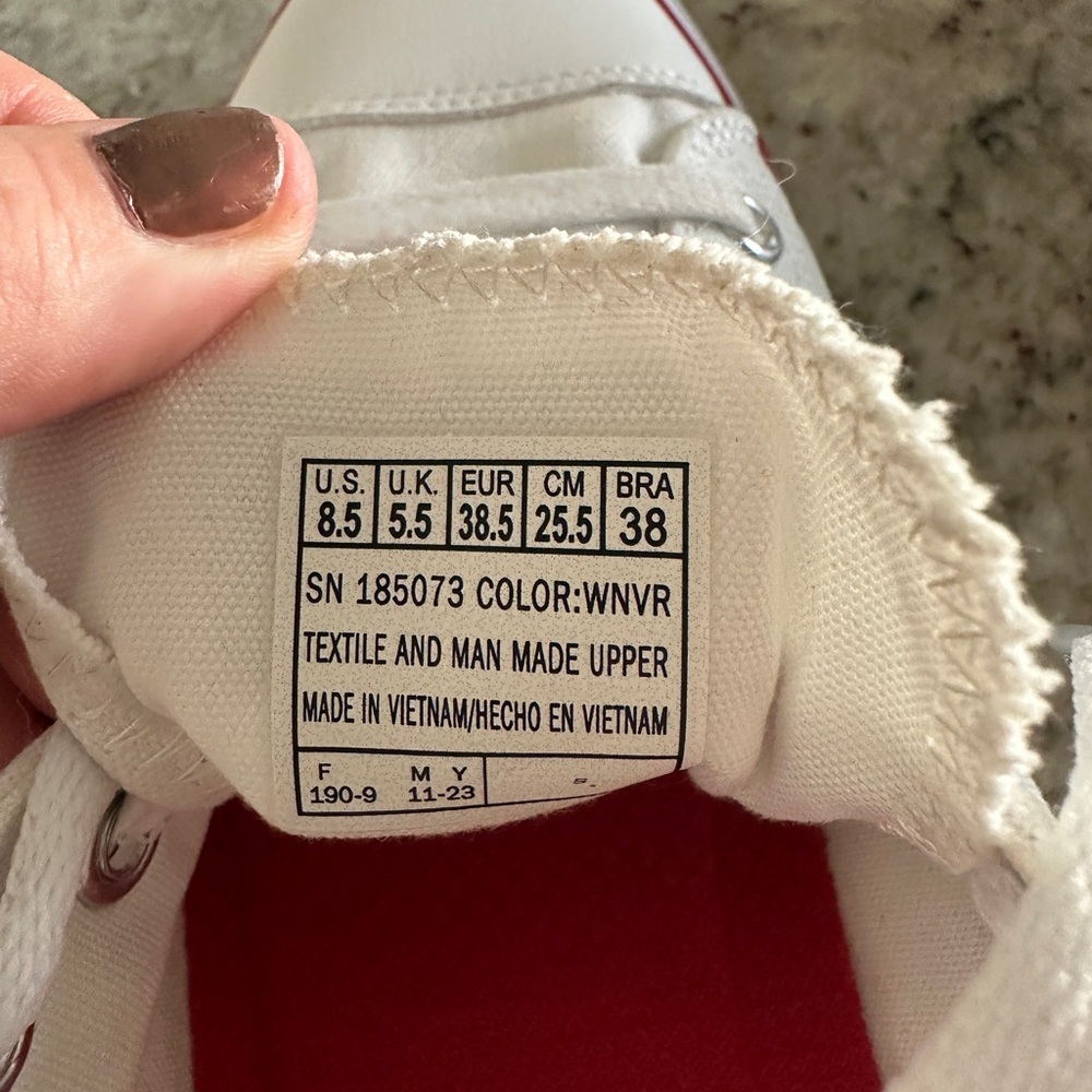 Skechers White Sneakers with Red Details - Picture 6 of 6